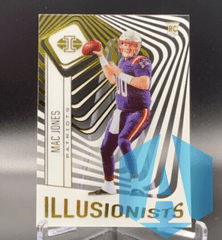 2021 Panini Illusionists RC Gold Script #ILL-14 Mac Jones Patriots Acetate